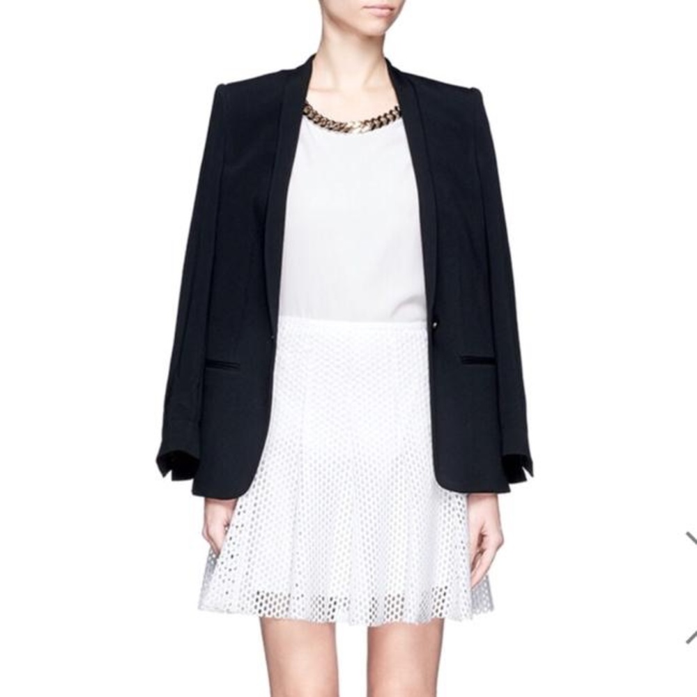 Sandro silk soft white blouse size 1